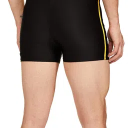i-swim MENS COSTUME IS-5248 BLACK YELLOW MANTONGNI SIZE FREE SIZE WITH GOGGLES SILICONE IS-SG LARGE WITH BOX GREY image 2