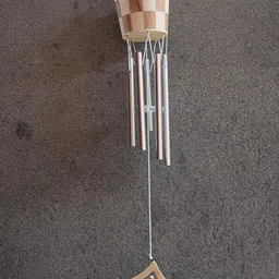 Karauli Collection Wooden Wind Chimes Hanging for Wall Home Decor Balcony Garden Positive Energy Fengshui Vastu Wind Chime Diwali Decoration Items - Best Home Decor Items Gifts image 3