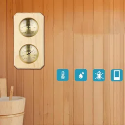 CALANDIS® 2 In1 Sauna Thermometer Hygrometer Wall Mounted Temperature Measurement image 1