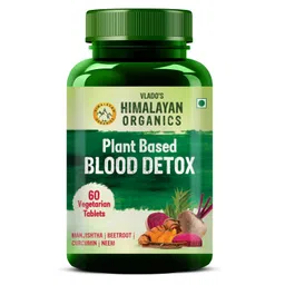 Vlado's Himalayan Organics Blood Detox | Beetroot Curcumin Manjistha Extracts | Pimple & Acne Control | Natural Purifier & Cleanser – 60 Tablets image 1