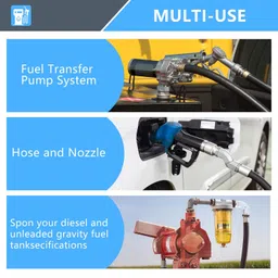 TAUSOM 1" Fuel Hose Swivel Connector - 1 Inch NPT 360 Rotating Multi-Plane Nozzle for Fuel Transfer Hose Pump System image 4