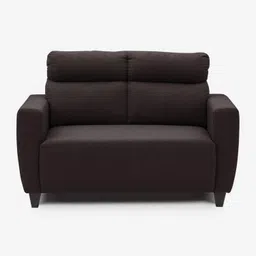 Home Centre Emily Polyester Fabric Sectional Sofa (2-Person Sofa, Brown) image 3