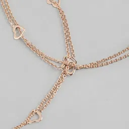 zavya 925 Sterling Silver Layered Rose Gold Plating Hearts Anklets (Pair) | Gift for Women & Girls | With Certificate of Authenticity & 925 Hallmark image 5