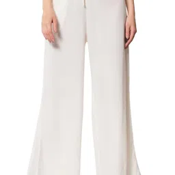 pistaa's Women's Relaxed Fit Cotton and Crush Palazzo (PZOMX) image 1