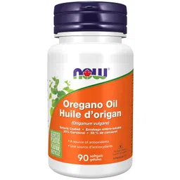 now foods Oregano Oil, Enteric Coated 90gel image 1