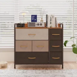 Amazon Brand - Umi Fabric Chest of 7 Drawers Closet Drawer Organizer for Wardrobe Drawer Storage Organizer Chest of Drawers for Closet Living Room Bedroom Storage Organizer Stand Bookself - CLS-001 image 3