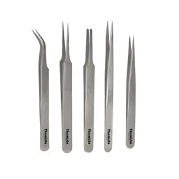 THEMISTO - built with passion 5 in 1 Satinless Steel Tweezer Set (Stainless Steel) image 1