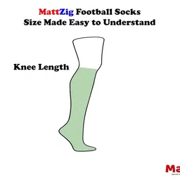 MattZig Indian Football Socks (Poplin) Green - 1 Pair image 4