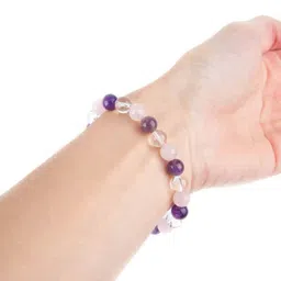 young & forever Gift Natural Reiki Feng-Shui Healing Crystal Gem Stone Crystal Bracelet for Men and Women image 2