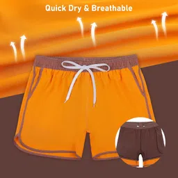 unitop Mens Swim Trunks with Compression Liner 5 Inch Inseam Quick Dry Hawaiian Board Shorts with Pockets image 3