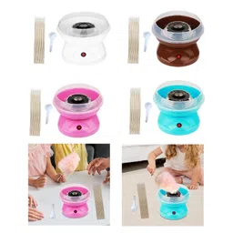 ATORSE® Electric Mini Candy Maker Candy Floss Machine for Home Household Kids White image 2