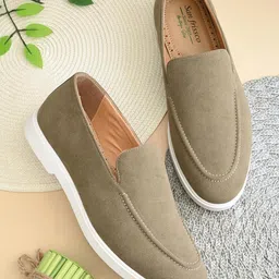san frissco Mens Ec 17712 Olive Loafer image 2