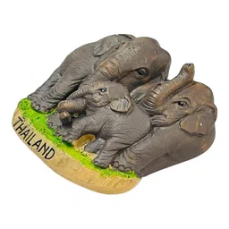 Moira 3D Resin Fridge Magnets Set of 3, Southeast Asia Landmarks, Singapore Merlion, Thailand Elephants, Malaysia Twin Towers, Travel Souvenir Collection image 5