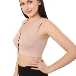 bella voste Non-Padded Front Open Maternity/Nursing/Post Surgery Bra | Everyday Comfort | Cotton Spandex Fabric | Sizes 2XL, 3XL, 4XL image 2