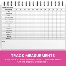 unibrands Ultimate Gym Workout Log Book, XL A5 Exercise, Fitness and Training Diary & Journal – 100 Page with Exercise, Cardio & Notes Sections, Set Goals & Track Progress - for Men and Women (Pink) image 4