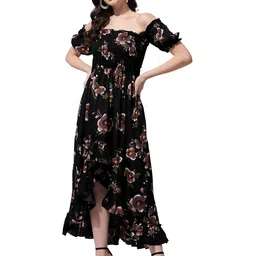 oomph! Women's Crepe A-Line Maxi Dress image 1
