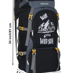 liker bag Rucksack Hiking Daypack, Wild Life, for Women, Men, Girls, Camping, Travelling image 4