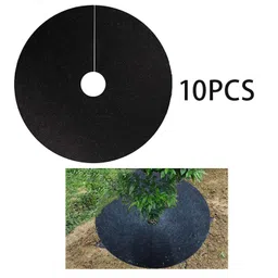10Pcs Garden Tree Weed Barrier Protector Mat Weed Control Fabric |Home & Garden | Yard, Garden & Outdoor Living | Gardening Supplies |10 Pieces Weed Control Ground Cover image 4