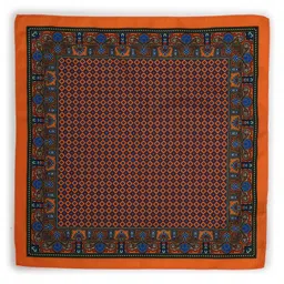 van heusen Men's Polyester Multi Print Formal Casual Style Pocket Square,Red,Free Size image 3