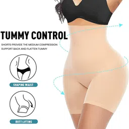wryer High Waisted Tummy Tucker Women Shapewear Belly Fat Shapewear for Full Body Shapewear for Women Tummy and Thigh Slimming Technology Tummy Shaper for Women Body Shaper for Women image 2