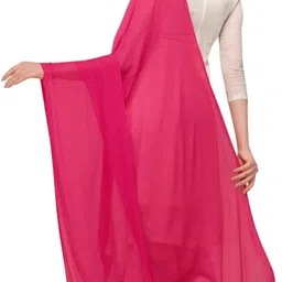 vaidehift Solid Color Chiffon Dupatta For Girls And Women image 2