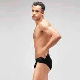zoiro Men's Modal Soft Solid Brief image 3
