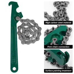MYLERCT 9 Inch Chain Oil Filter Wrench - Adjustable for Car Maintenance and Mechanical Disassembly image 3
