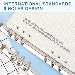 Colacoo A5 Loose Leaf Paper - 135 Sheets, 270 Pages, Lined, Blank & Grid Paper Refill for 6 Ring Binder Notebook Planner image 5