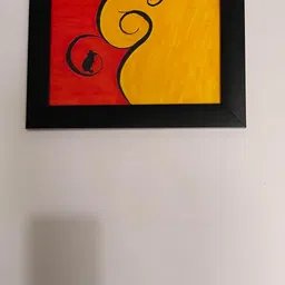 Ganesha love,hand painted ganesh with mushak image 2