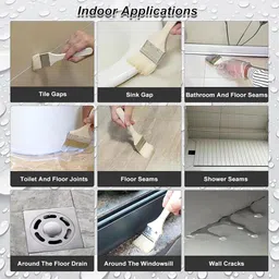 kriavaxa Waterproof Glue Transparent Invisible Anti Leakage Agent,Water Leakage Solution,Roof Waterproofing,Crack Seal,Wall Solution Bathroom,Toilet,Wall,Tile,Window(300 Gram) image 4