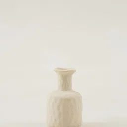 PUREZENTO Roman Bottle White Ceramic Vase 6 Inch - Pack of 1 | Modern Pampas Vases for Home Decor, Wedding, Dinner Table Centerpiece & Showpiece | Decorative Bottle Vase for Flowers and Pampas Grass image 3