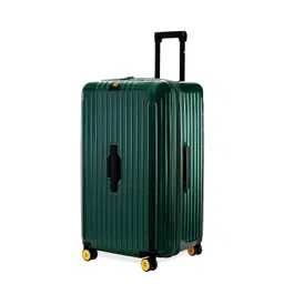 eume Trunk Check in Trolley Bags for Travel Medium Size | 66cm to 74cm Expandable Trolley Bag | Polycarbonate 8 Silentrun Spinner Wheels Suitcase | Premium Trolley Bags for Travel (Charcoal Black) image 1