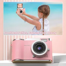 DIVINE Pink Kids Digital Camera with 2.4-Inch Screen 180° Flip Lens Video Recorder Durable Design for Boys & Girls (DDC-21) image 2