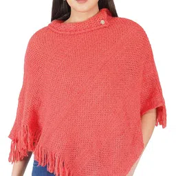 snehprabha Woman's Cape Jacket Coral Pink S image 1