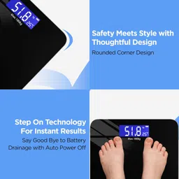 Dr Trust (USA) Electronic Zen Rechargeable Digital Personal Weighing Scale for Human Body with Temperature Display image 4