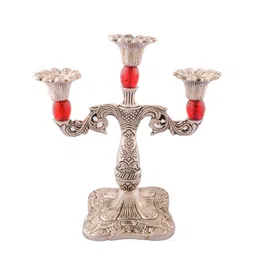 eCraftIndia Red Candle Stand image 1