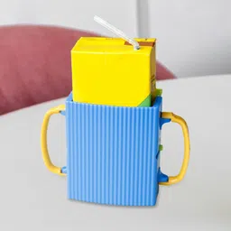 MERISHOPP®Milk Box Holder for Child Universal with Handle Juice Storage Bag Holder for Toddlers blue|Baby | Cups, Dishes & Utensils |1 Cup Holder image 5