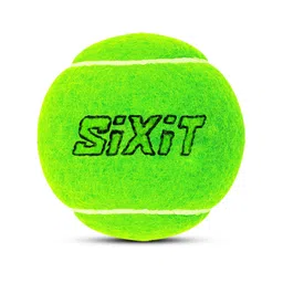 sppartos Sixit Lite Cricket Tennis Ball - Pack of 6, Green, Standard Size, Durable Rubber Material, Ideal for Practice and Casual Play image 2