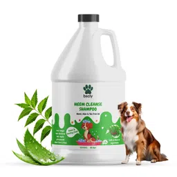 harrods Bscly Neem Herbal Pet Shampoo 1000Ml - Puppy Safe Shampoo - Ticks & Fleas Prevention, Enriched with Aloe & Coconut Oil, Ph Balanced Dog Shampoo - Shampoo for Pets image 1