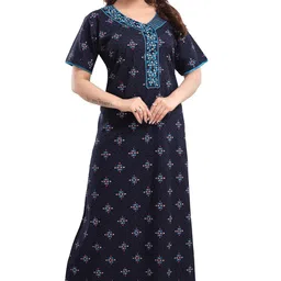 trundz Printed Pure Cotton Nighty(10323) image 1