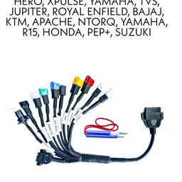 Generic BS6 Bike V311 OBD Scanner All Bike Heavy Duty Molded Universal Wire Bike Scanner with Launch OBD Scanner, All Code Reader with Continuity Cable for Wire Checker image 5