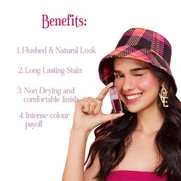 Tint Cosmetics Emily in Paris Lip and Cheek Tint Natural Finish. Long-lasting Stain. Easy Application, Non-drying Finish. Waterproof & Transfer-proof. Highly Blendable with Water-gel Formula. 5ml image 3