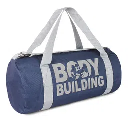 groupers Combo Set of Duffle Canvas Bag with Gloves & Wrist Band Support BagslSports & Travel Bag (Blue) image 4