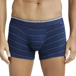jockey US68 Men's Super Combed Cotton Elastane Stretch Stripe Trunk with Ultrasoft Waistband image 1