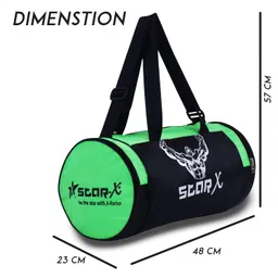 star x Nylon-Mesh Floro-Bar-1010 Gym Bag, Adult Large (Green) | Gym Equipment for Home Gym Workout Weight Lifting Strength Training & Exercise Fitness Gym Accessories image 3