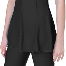 rol Reoutlook Women Half Sleeve Swimsuit with Capri One Piece Swimwear image 1