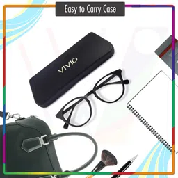 vivid Vision Unisex Adult Lightweight Eyewear Specs Case Cover | Free With Cleaning Cloth | Protect Eye Glasses | Plastic | Spectacles | Cases image 5