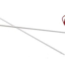 syaladeu Aluminium Knitting Needle - No 10, Dia - 3.50Mm, Length - 25Cm, Pakki Salai Knitting Needle for Making Woolen Artefacts Sweaters, Doormat, Woolen Toys Set of 2 image 2