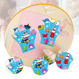 2X Animals Felt Story Finger Puppets for Classroom Activities Home Preschool Sea Theme image 5