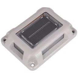 GIGAWATTS GW-709 Solar Road Stud Light with Lens with 2V/0.3W Panel 1.2V/1200mAh Ni-MH AA Battery Ground Lamp IP65 Deck Lantern for Garden Pathway Patio Yard (Pack of 1) image 1